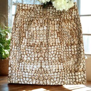 Adrienne Vittadini Croc Design Skirt
